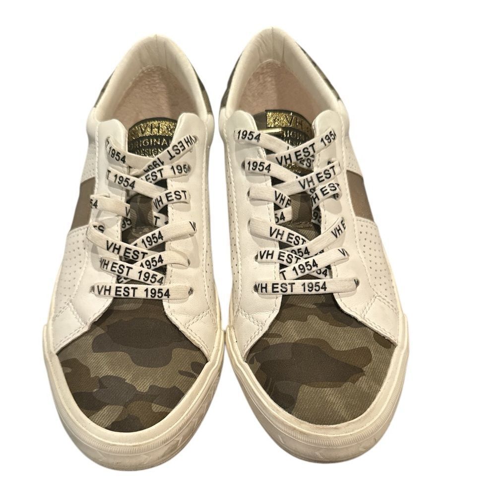Vintage Havana White Camo Multi Sneaker Size 8.5 Shoe Slip On Camouflage Print